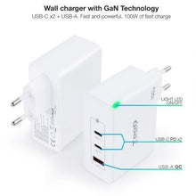 -1-Cargador de Pared GaN TooQ TQWC-GANQC2PD100W/ 2xUSB Tipo-C/ 1xUSB/ 100W-1