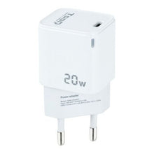 --Cargador de Pared TooQ TQWC-PD20WT/ 1xUSB Tipo-C/ 20W/ Blanco-