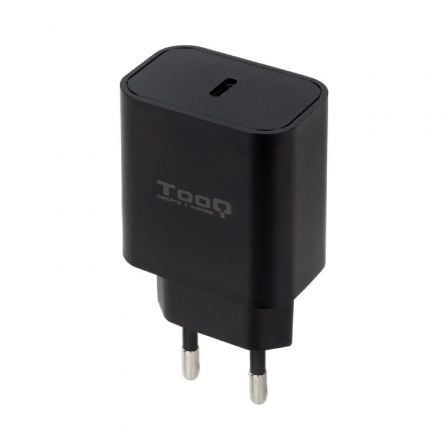 --Cargador de Pared TooQ TQWC-PDUSBC20B/ 1xUSB Tipo-C/ 20W-