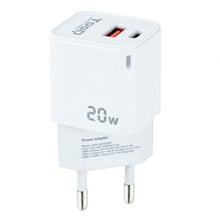 --Cargador de Pared TooQ TQWC-QCPD20WT/ 1xUSB-Tipo C/ 1x USB/ 20W/ Blanco-