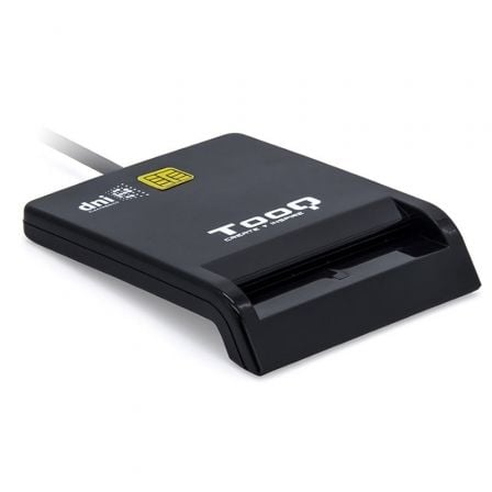--Lector de DNI TooQ TQR-210B/ USB 2.0/ Negro-