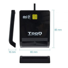-1-Lector de DNI TooQ TQR-210B/ USB 2.0/ Negro-1
