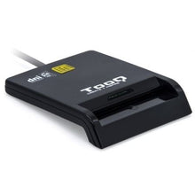 --Lector de DNI TooQ TQR-211B/ USB Tipo-C/ Negro-