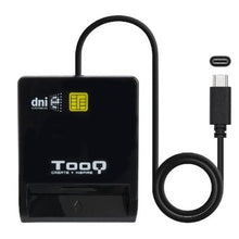 -1-Lector de DNI TooQ TQR-211B/ USB Tipo-C/ Negro-1