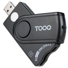 --Lector de DNI, Tarjetas Inteligentes, SD y MicroSD TooQ TQR-3012B/ USB 2.0/ Negro-