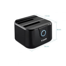-3-Docking Station para Discos Duros TooQ TQDS-802B-3