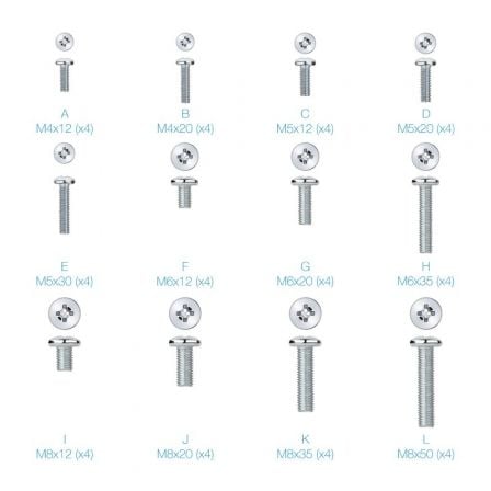 --Kit de Montaje Universal TooQ SSK4820 para pantallas con Tornillería-