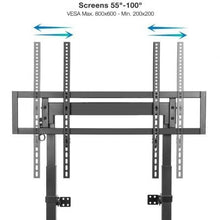 -4-Soporte de Pared Fijo/ Suelo TooQ HIPERIÓN FS2280M-B para TV de 55-100