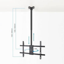 -2-Soporte de Techo Giratorio/ Inclinable/ Nivelable TooQ LPCE1186TSLI-XL-B para TV de 43-86