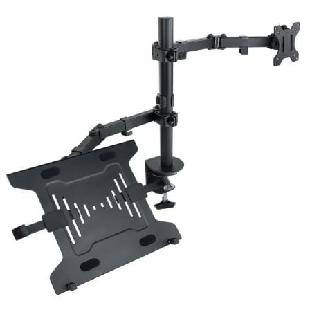 --Soporte de Mesa Orientable/ Inclinable Tooq DB1200TN-B para TV y Portátil de 13-32
