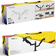 -2-Soporte de Mesa para 2 Monitores TooQ DB1533TNR-B/ Giratorio/ Inclinable/ hasta 9kg-2