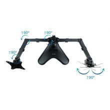 -2-Soporte de Sobremesa para 2 Monitores TooQ DB1702TN-B/ Giratorio/ Inclinable/ hasta 9kg-2