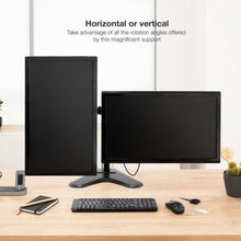 -4-Soporte de Sobremesa para 2 Monitores TooQ DB1702TN-B/ Giratorio/ Inclinable/ hasta 9kg-4