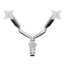 --Soporte de Mesa para 2 Monitores TooQ DB3132TNR-S/ Giratorio/ Inclinable/ hasta 9kg-