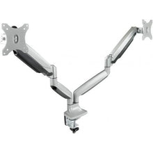 -1-Soporte de Mesa para 2 Monitores TooQ DB3132TNR-S/ Giratorio/ Inclinable/ hasta 9kg-1