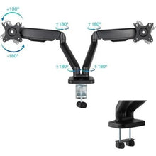 -2-Soporte de Mesa para 2 Monitores TooQ DB5132TNR-B/ Giratorio/ Inclinable/ hasta 9kg-2