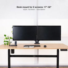 -3-Soporte de Mesa para 2 Monitores TooQ DB5132TNR-B/ Giratorio/ Inclinable/ hasta 9kg-3