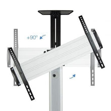 -3-Soporte de Suelo Inclinable/ Ajustable con Ruedas TooQ FS1870M-B para TV de 37-70