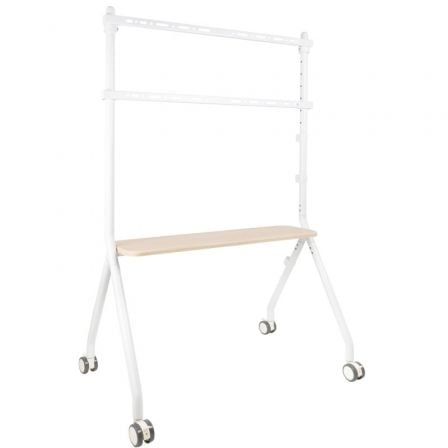 --Soporte de Suelo con Ruedas TooQ iLOVE FS20207M-W para TV de 49-80