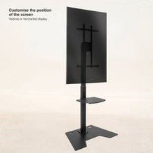 -2-Soporte de Suelo Rotatorio/Ajustable TooQ FS2284M-B para TV de 37-70