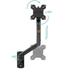 -1-Soporte de Pared para Monitor TooQ LP1334TNR-B/ Giratorio/ Inclinable/ Rotatorio/ hasta 10kg-1