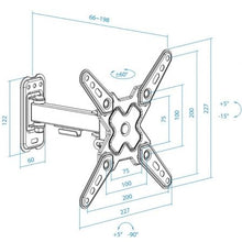 -4-Soporte de Pared Extensible/ Giratorio/ Inclinable TooQ LP1343TN-B para TV de 13-43