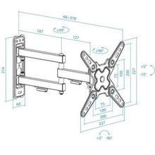 -4-Soporte de Pared Extensible/ Giratorio/ Inclinable TooQ LP1345TN-B para TV de 13-43