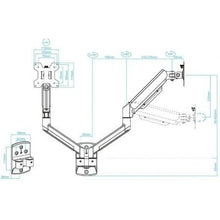 -4-Soporte de Pared para 2 Monitores TooQ LP1434TNR-B/ Giratorio/ Inclinable/ Rotatorio/ hasta 10kg-4