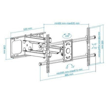 -4-Soporte de Pared Giratorio/ Inclinable/ Nivelable TooQ LP3790TN-B para TV de 43-90