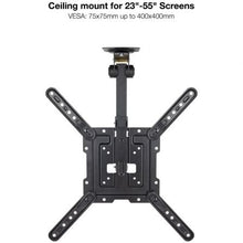 -1-Soporte de Techo Giratorio/ Inclinable TooQ LPCE1123TSLI-B para TV de 23-55