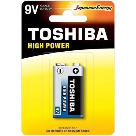 --Pila 9V Toshiba 6LR61/ 9V/ Alcalina-