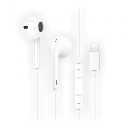 --Auriculares Intrauditivos Tech One Tech earTECH HIP TEC1201/ con Micrófono/ Lightning/ Blancos-