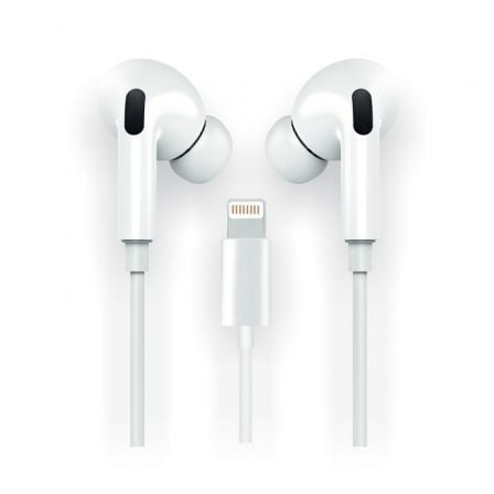 --Auriculares Intrauditivos Tech One Tech earTECH HOP TEC1202/ con Micrófono/ Lightning/ Blancos-