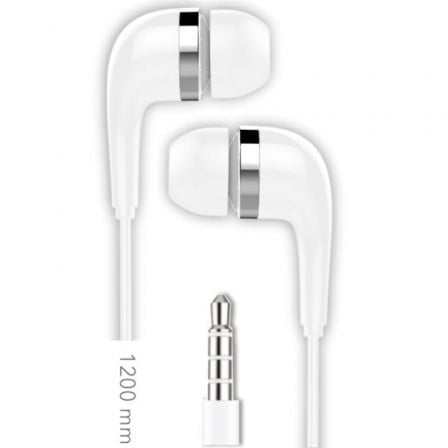 --Auriculares Intrauditivos Tech One TEC2905/ con Micrófono/ Jack 3.5/ Blancos-