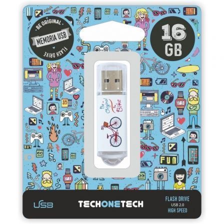 --Pendrive 16GB Tech One Tech Be Bike USB 2.0-