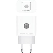 -1-Cargador de Pared Tech One Tech TEC2264/ 1xUSB Tipo-C/ 25W/ Blanco-1