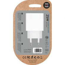 -3-Cargador de Pared Tech One Tech TEC2264/ 1xUSB Tipo-C/ 25W/ Blanco-3