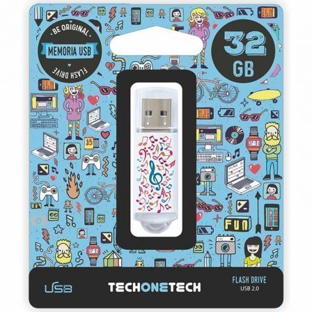 --Pendrive 32GB Tech One Tech Music Dream USB 2.0-