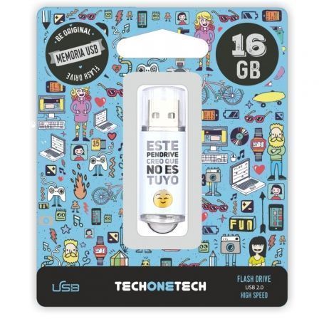 --Pendrive 16GB Tech One Tech No Es Tuyo USB 2.0-