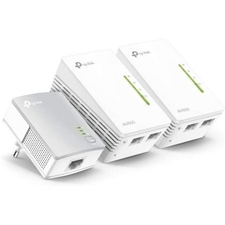 --Adaptador Powerline TP-Link WPA4220TKit 500Mbps/ Alcance 300m/ Pack de 3-