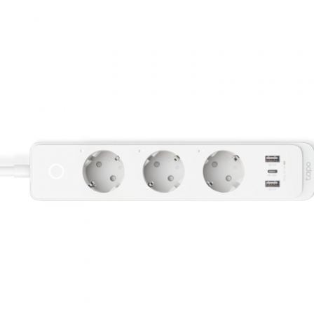 --Regleta Inteligente TP-Link Tapo P300/ 3 Tomas de corriente/ 2 USB Tipo-A/ 1 USB Tipo-C/ WiFi/ Blanca-