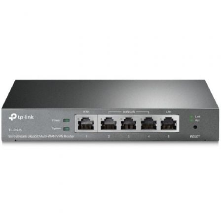 --Router VPN SafeStream Gigabit TP-Link Omada TL-R605/ 5 Puertos Multi-WAN-