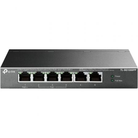 --Switch TP-Link TL-SG1006PP 6 Puertos/ RJ-45 10/100/1000/ PoE++-