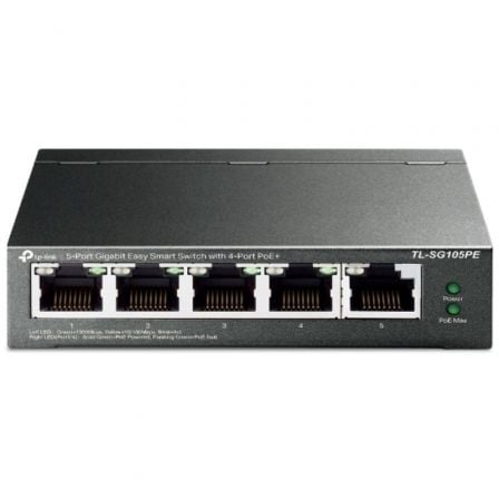 --Switch TP-Link TL-SG105PE 5 Puertos/ RJ-45 10/100/1000 PoE-