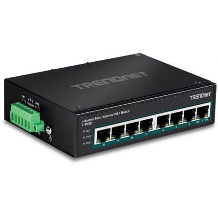 --Switch TRENDnet TI-PE80 8 Puertos/ RJ-45 Gigabit 10/100 PoE-