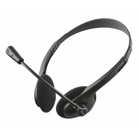 --Auriculares Trust Primo Chat/ con Micrófono/ Jack 3.5/ Negros-