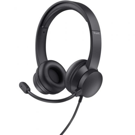 --Auriculares Trust HS-201 USB/ con Micrófono/ USB/ Negros-