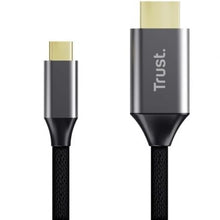 -2-Cable Conversor HDMI 4K Trust CALYX/ USB Tipo-C Macho - HDMI Macho/ 2m/ Gris-2