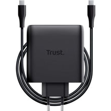 --Cargador de Pared GaN Trust Maxo 100W/ 2xUSB Tipo-C/Incluye Cable USB Tipo-C/ 100W-
