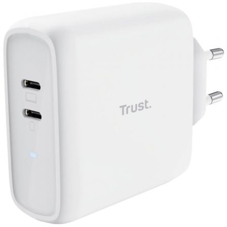 --Cargador de Pared Trust Maxo 65W 2P/ 2xUSB Tipo-C/ 65W-